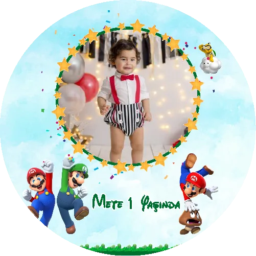 Super Mario Temalı Yuvarlak Açacak Magneti